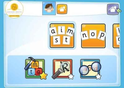 Sounds-Write app spellings a i m s t n o p