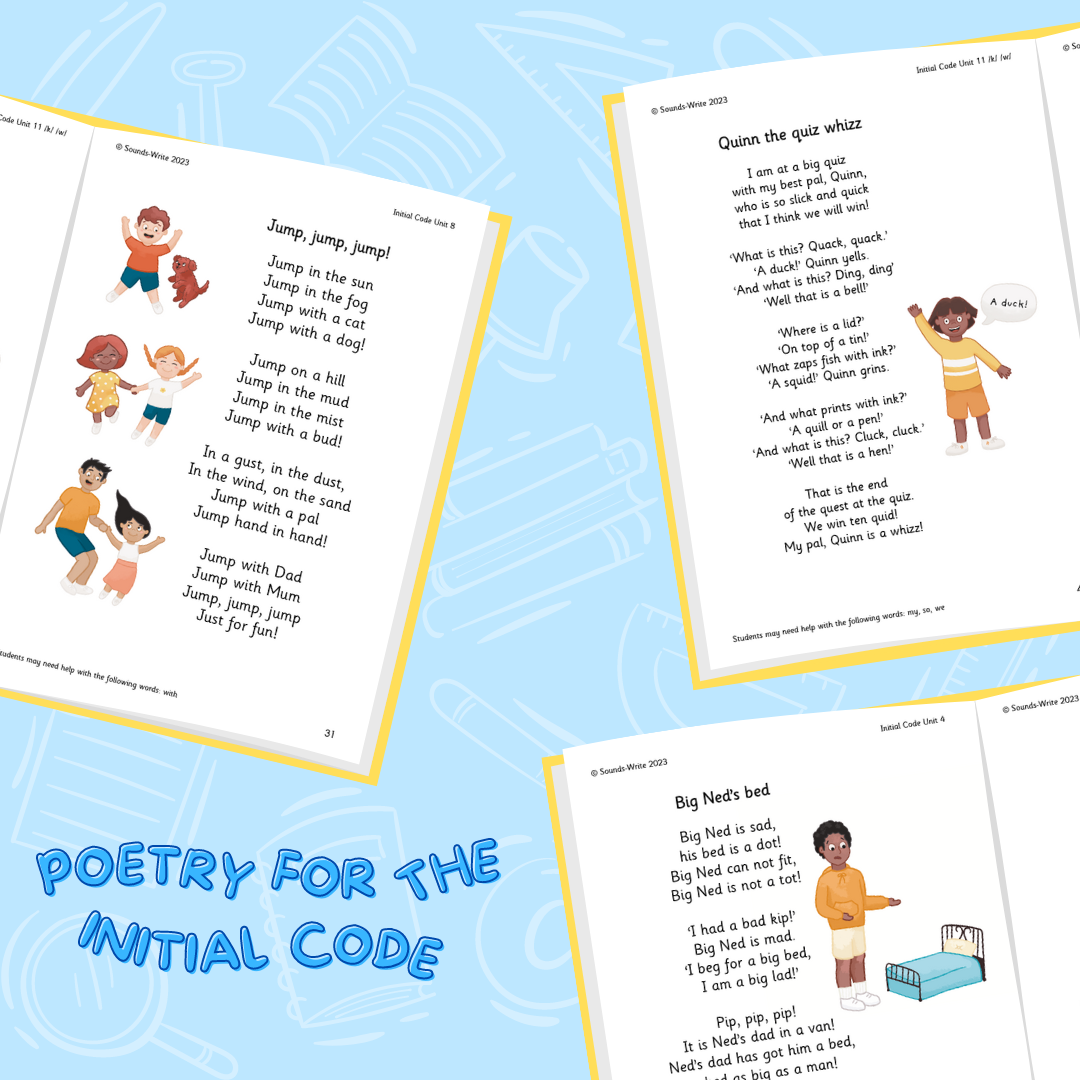 Poetry for the Initial Code. Three examples of poems for the initial code.