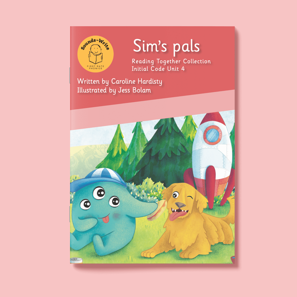 Book cover for 'Sim's Pals' Reading Together Collection Initial Code Unit 4.