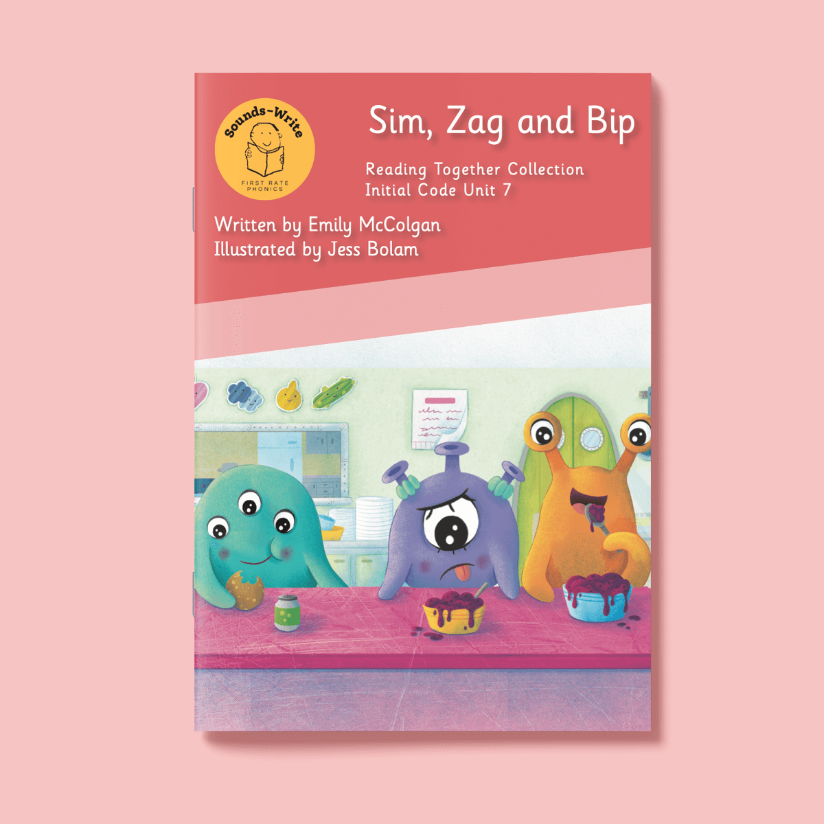 Book cover for 'Sim Zag and Bip' Reading Together Collection Initial Code Unit 7.