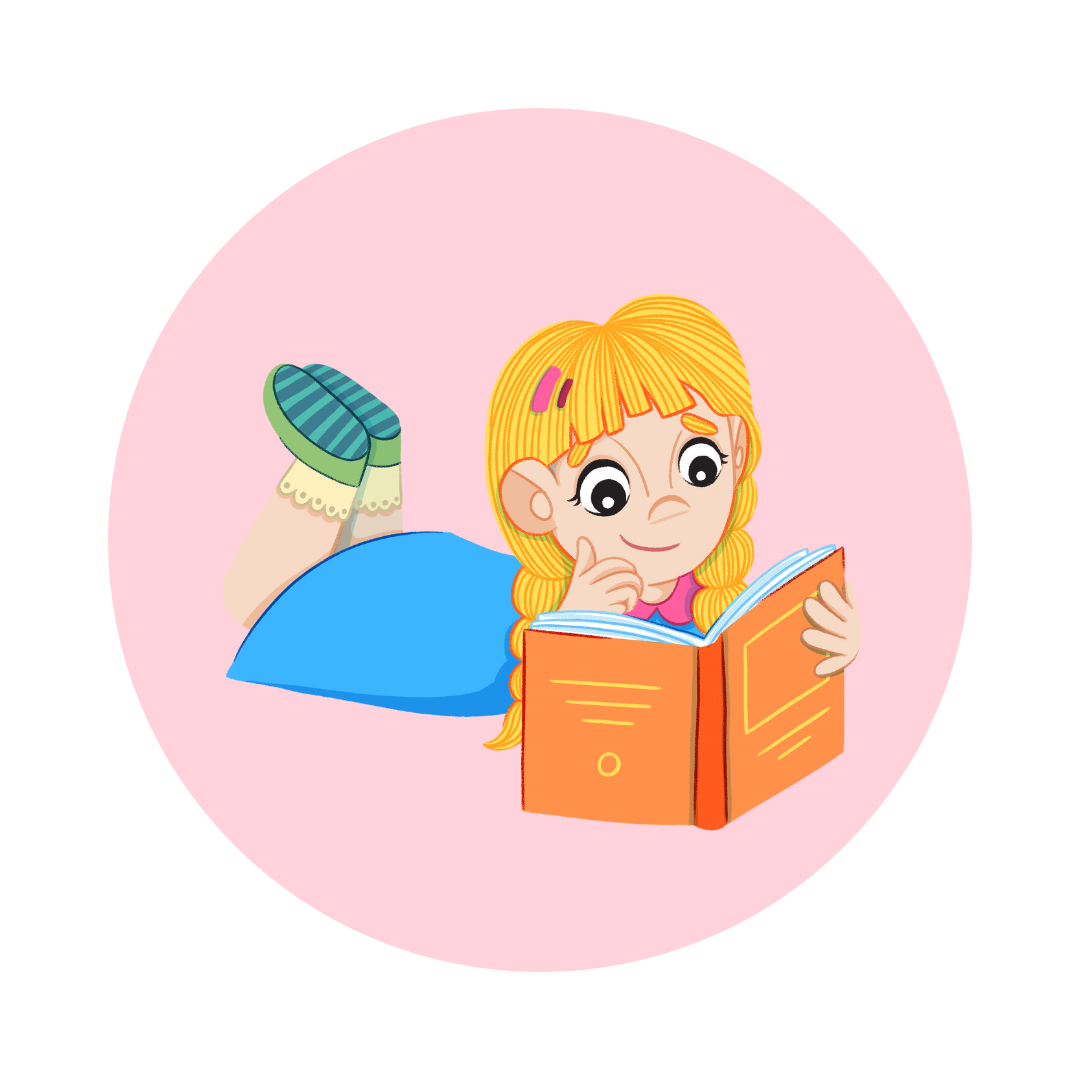Girl reading a book