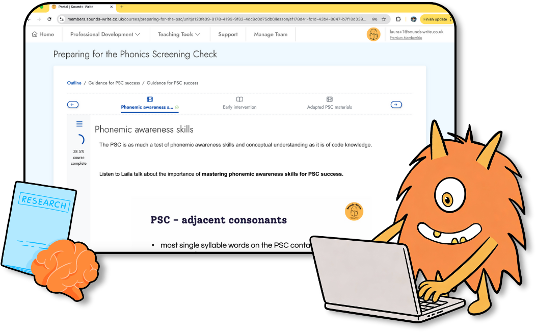 Sounds-Write's online course platform