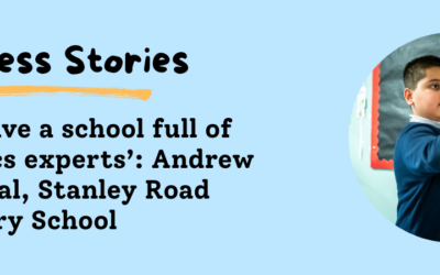 ‘We have a school full of phonics experts’: Andrew Percival, Stanley Road Primary School